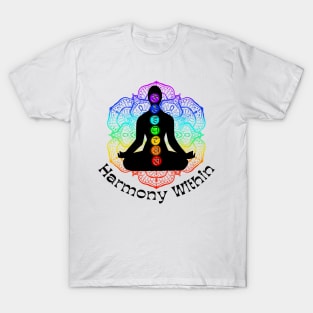 Harmony Within Chakra Meditation T-Shirt